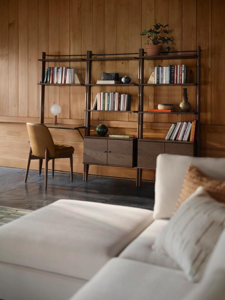 G Furniture Title Wall Desk – Modular Mid-Century Storage & Desk System
