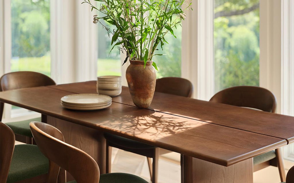 G Furniture Gallery Dining Table – Modern Slab Table for Six