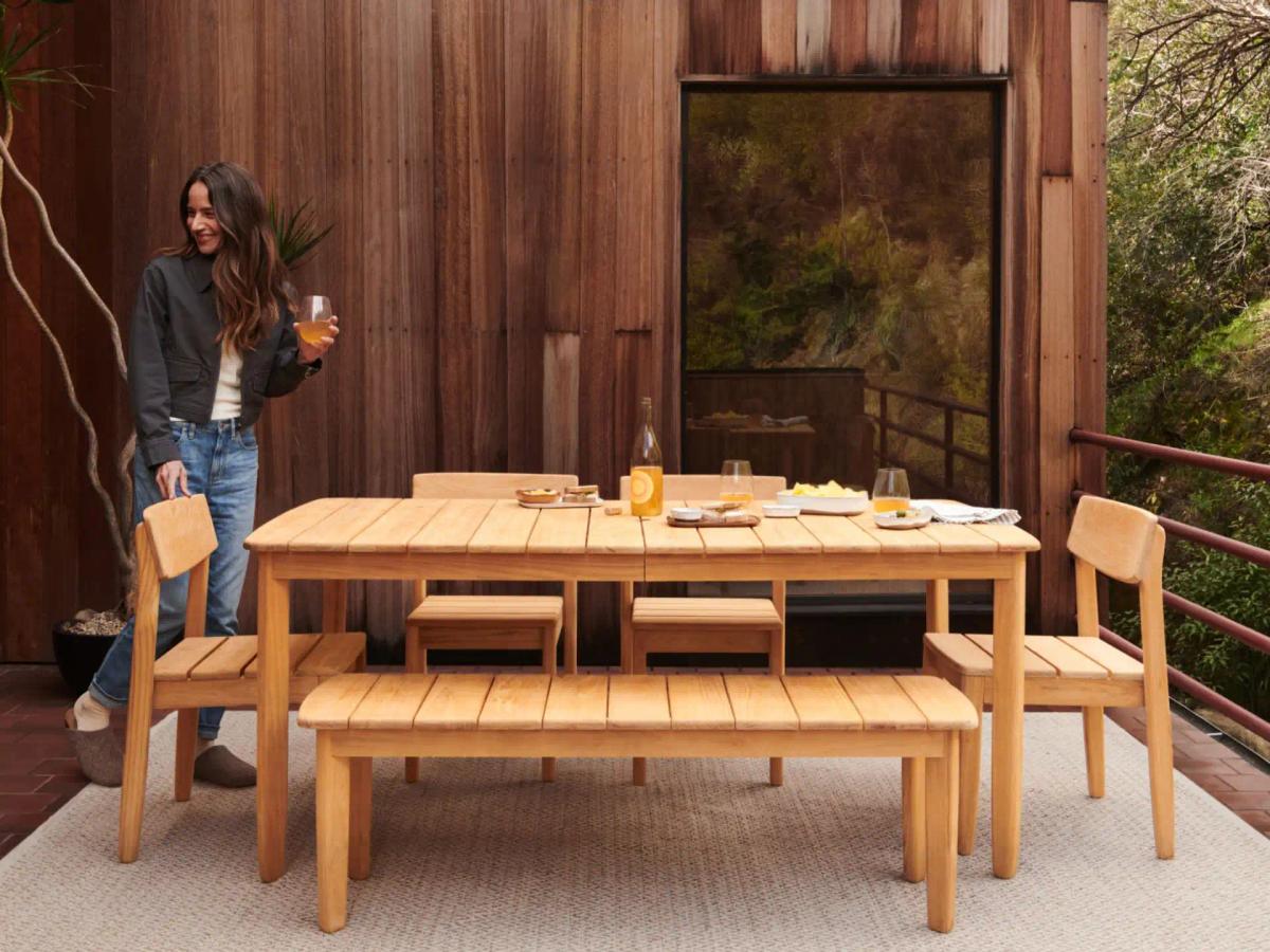 G Furniture Dunes Teak Dining Chairs (Set of 2) – Mid-Century Outdoor Seating