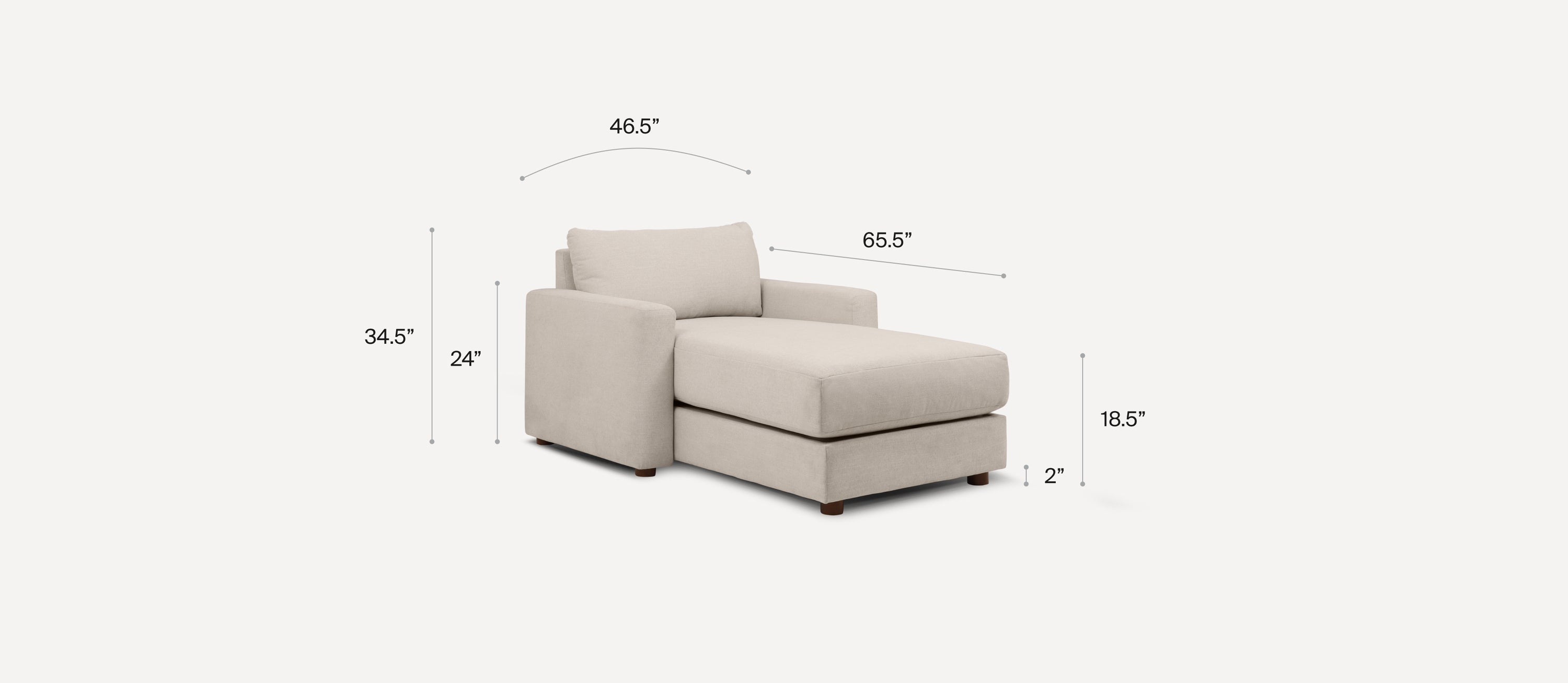 G Furniture Span Storage Chaise – Modern Queen Sleeper Sofa with Reversible Chaise