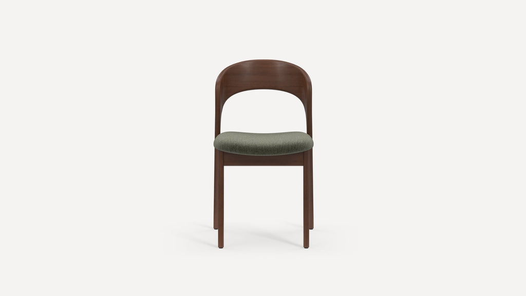 G Furniture Sonnet Dining Chairs (Set of 2) - Upholstered Curved Back Chairs