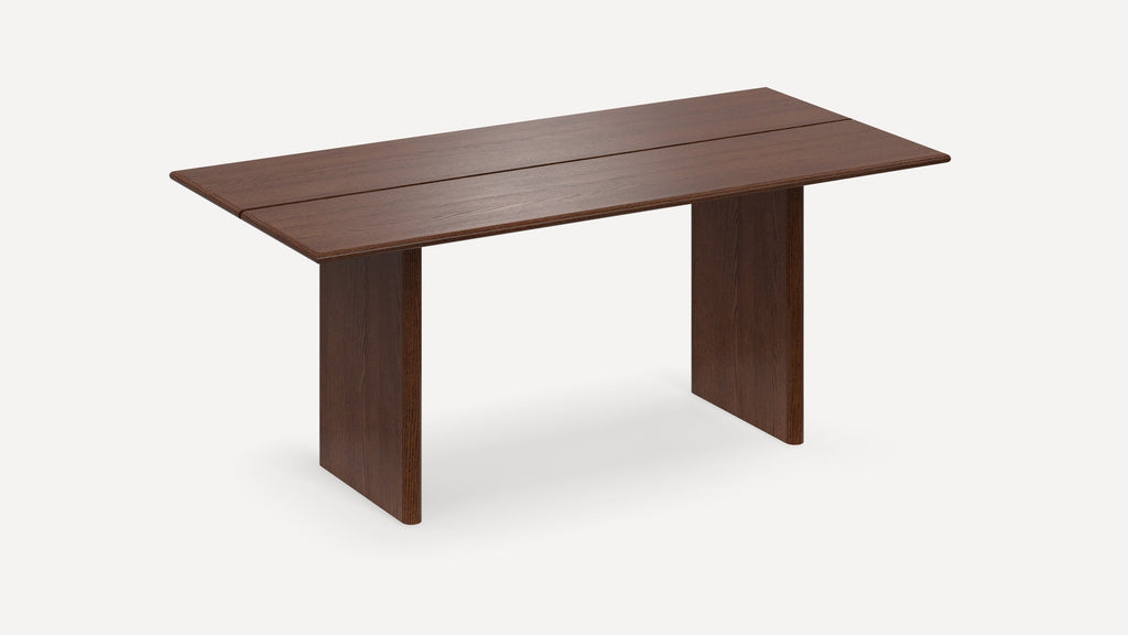 G Furniture Gallery Dining Table modern slab table with sturdy frame for six