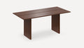 G Furniture Gallery Dining Table modern slab table with sturdy frame for six