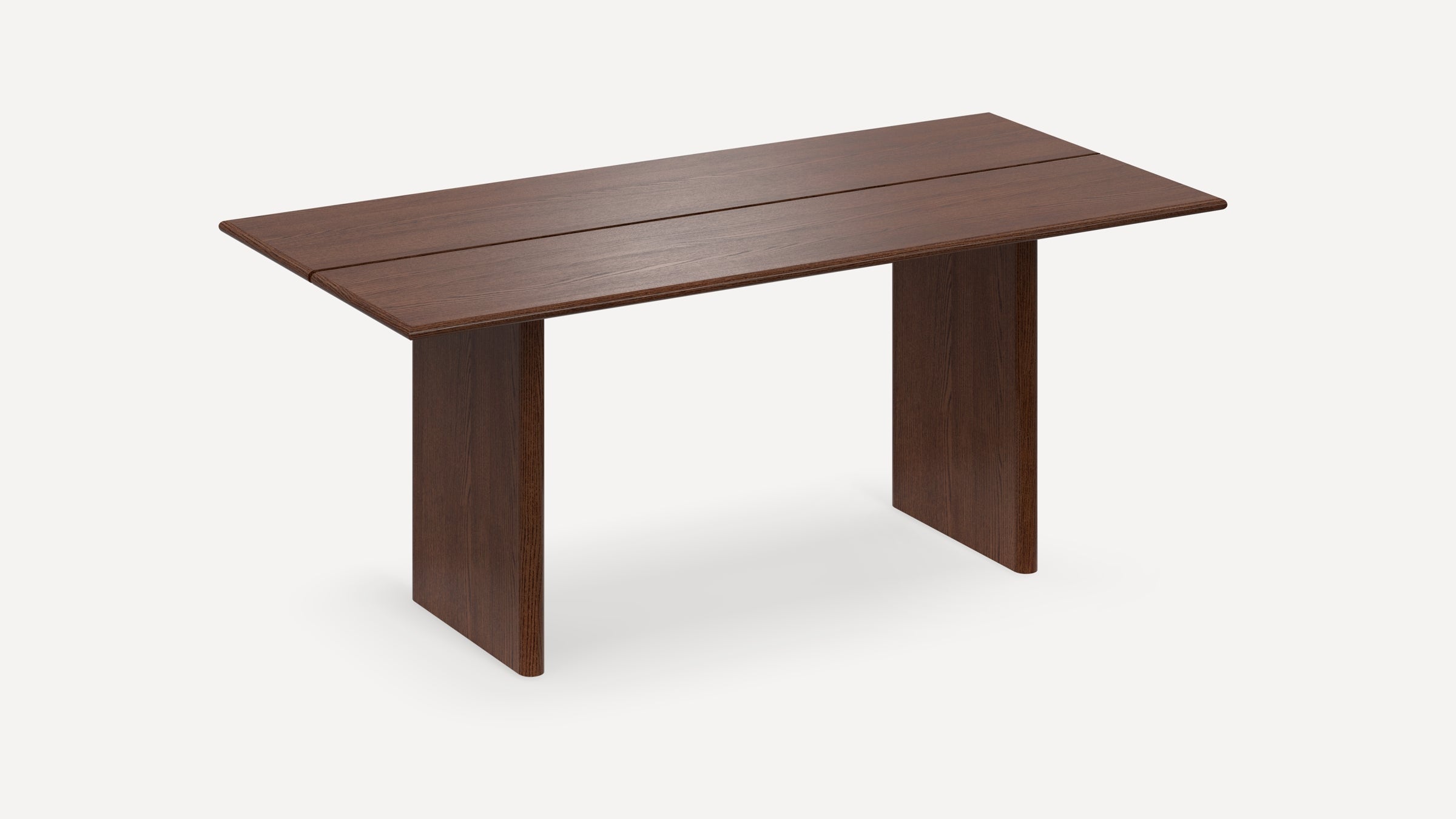 G Furniture Gallery Dining Table modern slab table with sturdy frame for six