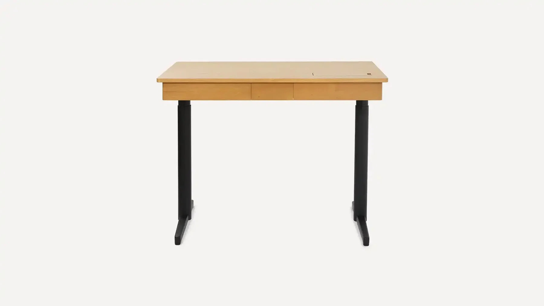 G Furniture Copilot Standing Desk height adjustable sit-stand workstation with hidden monitor mount and drawer