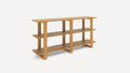 G Furniture Index Console minimalist wooden console table with clean lines and no ornamentation