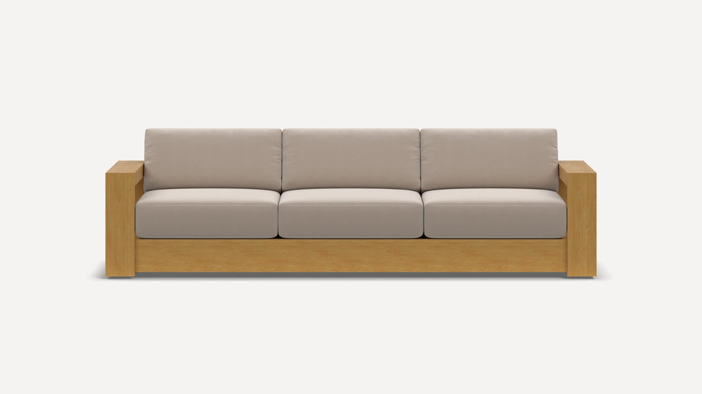 G Furniture Crest 3-Seat Sofa – Upholstered Living Room Sofa