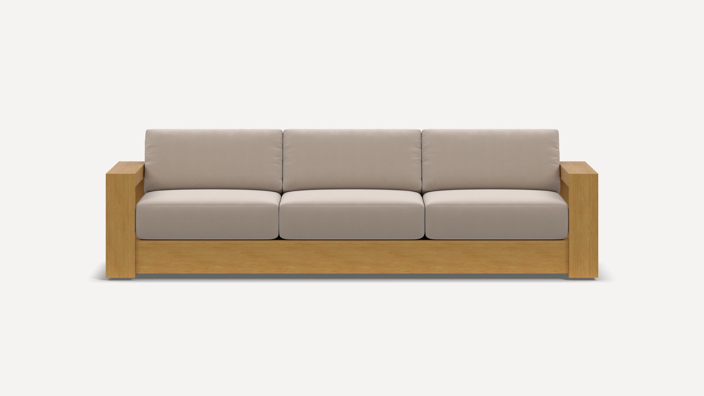 G Furniture Crest 3-Seat Sofa – Upholstered Living Room Sofa