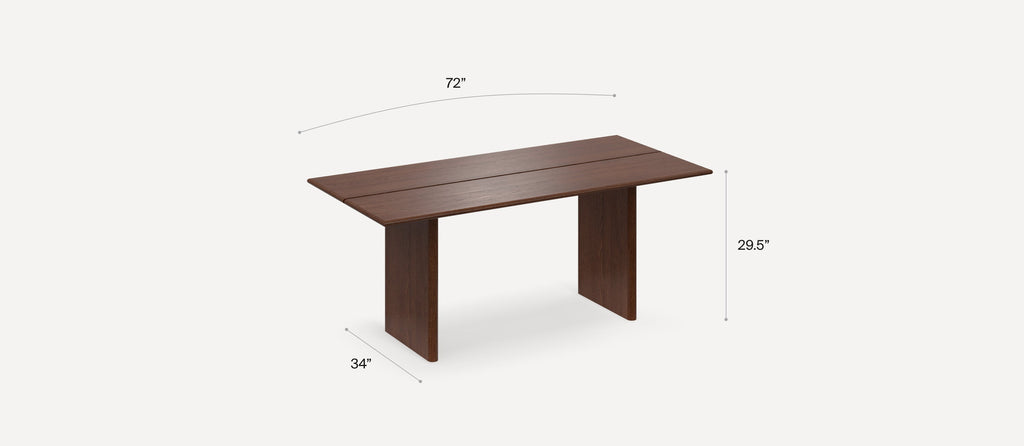 G Furniture Gallery Dining Table – Modern Slab Table for Six