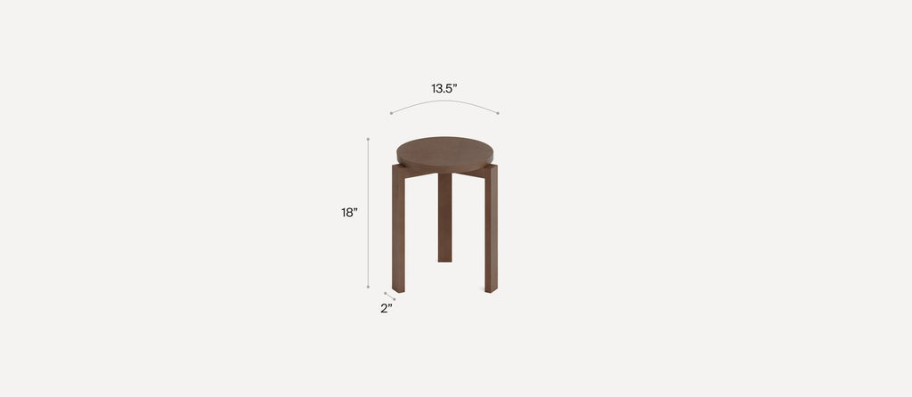 G Furniture Index Stool – Minimalist Wooden Stool for Modern Living