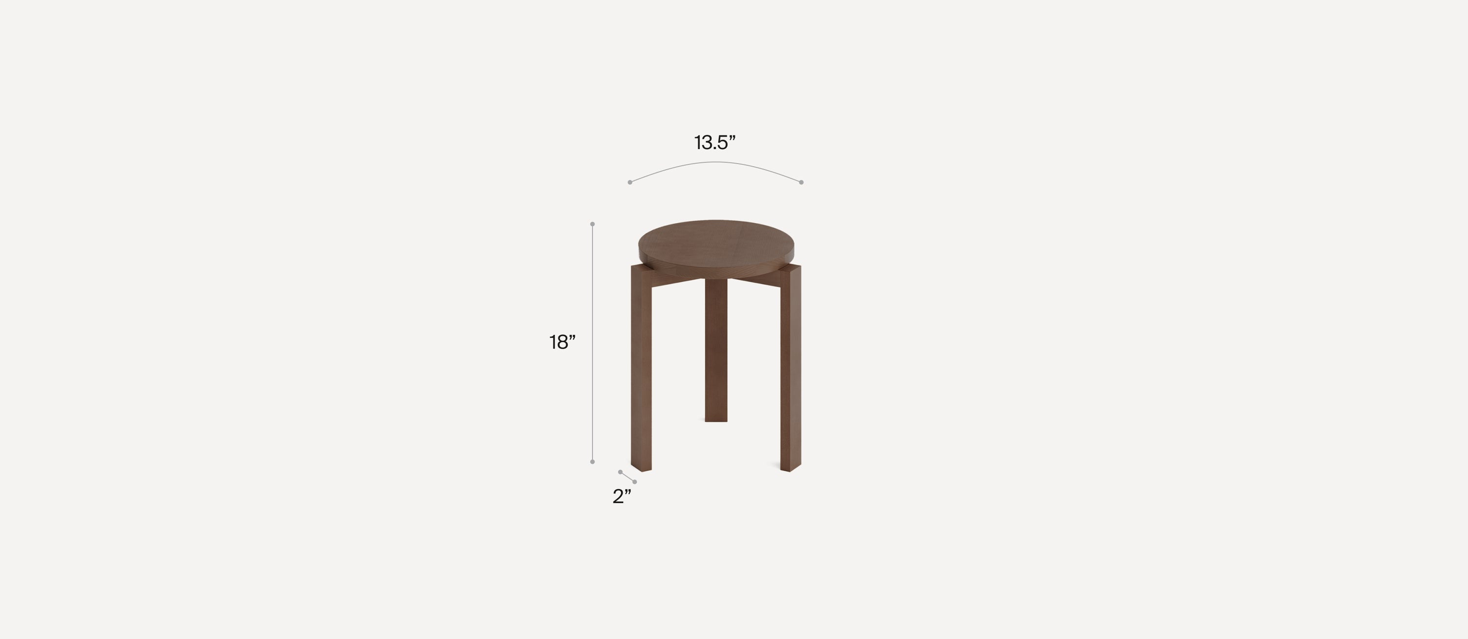G Furniture Index Stool – Minimalist Wooden Stool for Modern Living