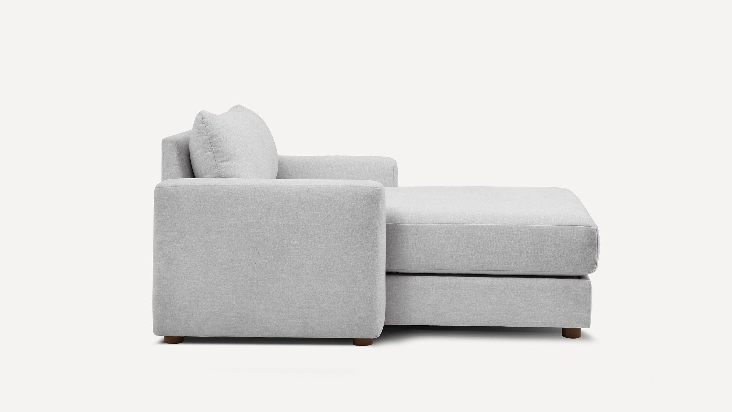 G Furniture Span Storage Chaise – Modern Queen Sleeper Sofa with Reversible Chaise