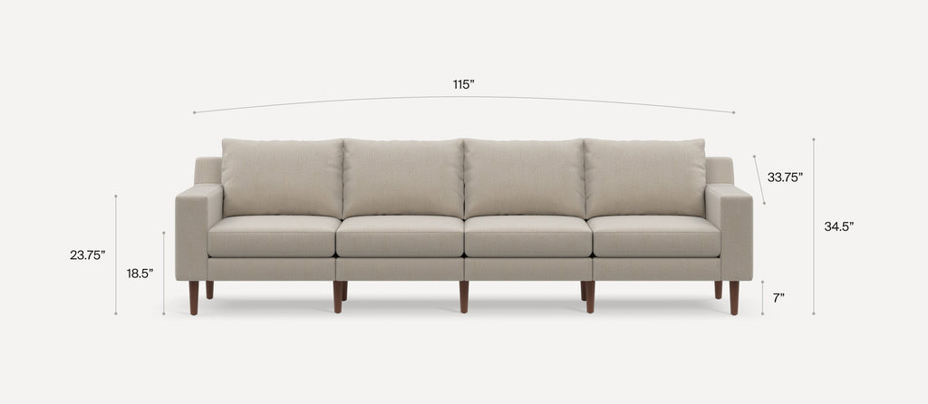 G Furniture Mercer 4-Piece Sofa – Modular Performance Comfort