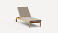 G Furniture Dunes Sun Lounger in Sand teak outdoor poolside lounger with adjustable recline