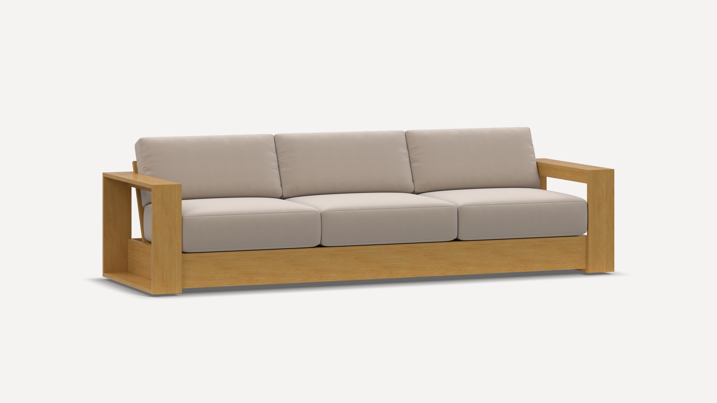 G Furniture Crest 3-Seat Sofa – Upholstered Living Room Sofa