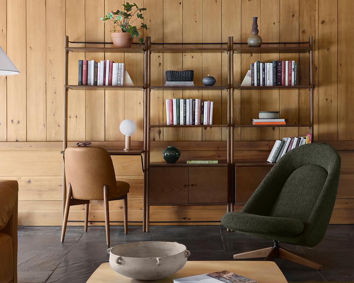 G Furniture Title Wall Desk – Modular Mid-Century Storage & Desk System