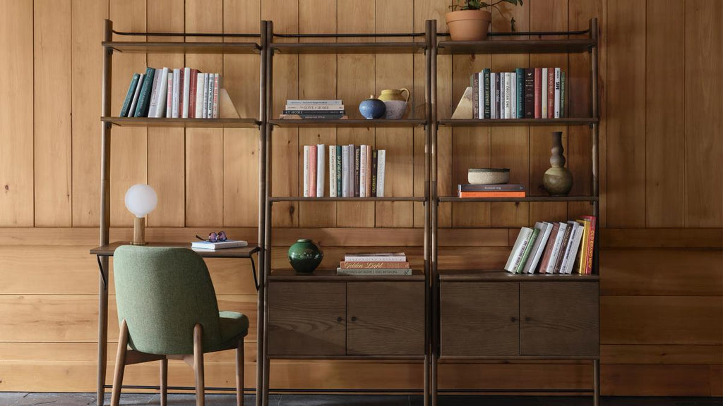 G Furniture Title Wall Desk – Modular Mid-Century Storage & Desk System