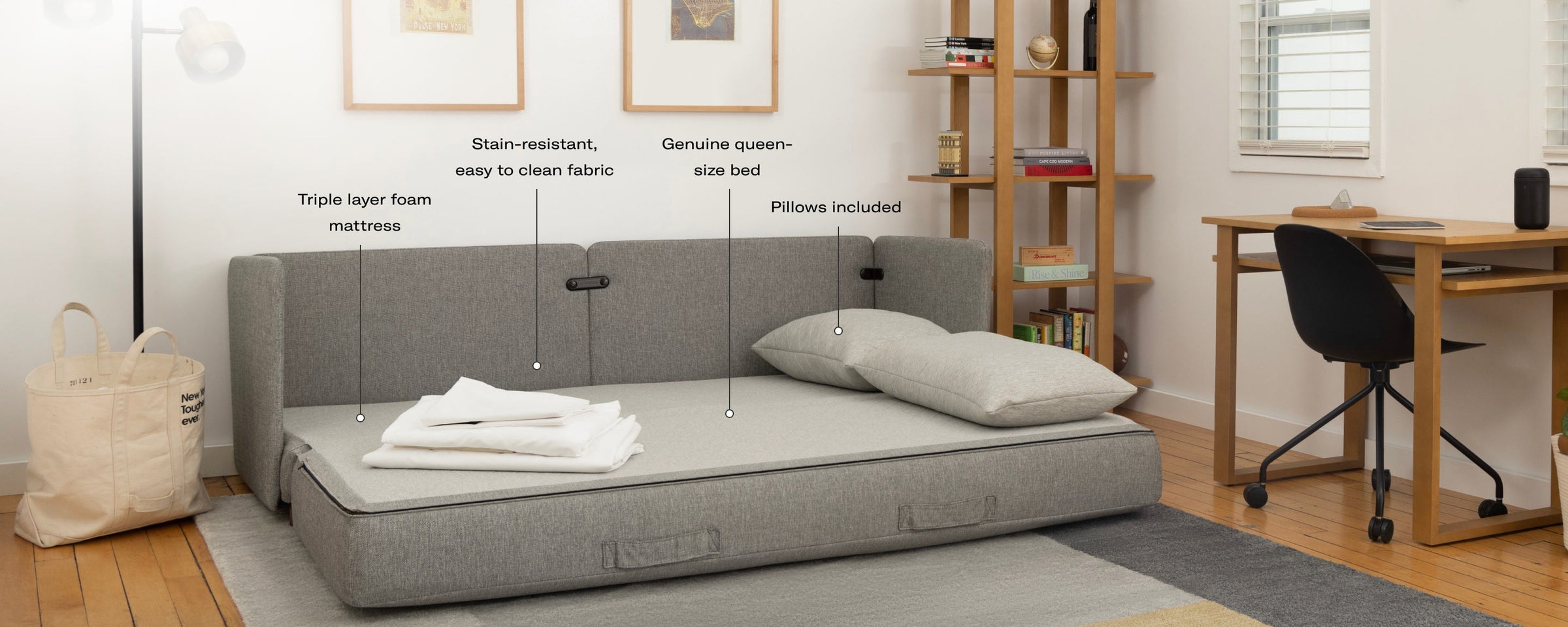 G Furniture Shift Queen Sleeper Sofa